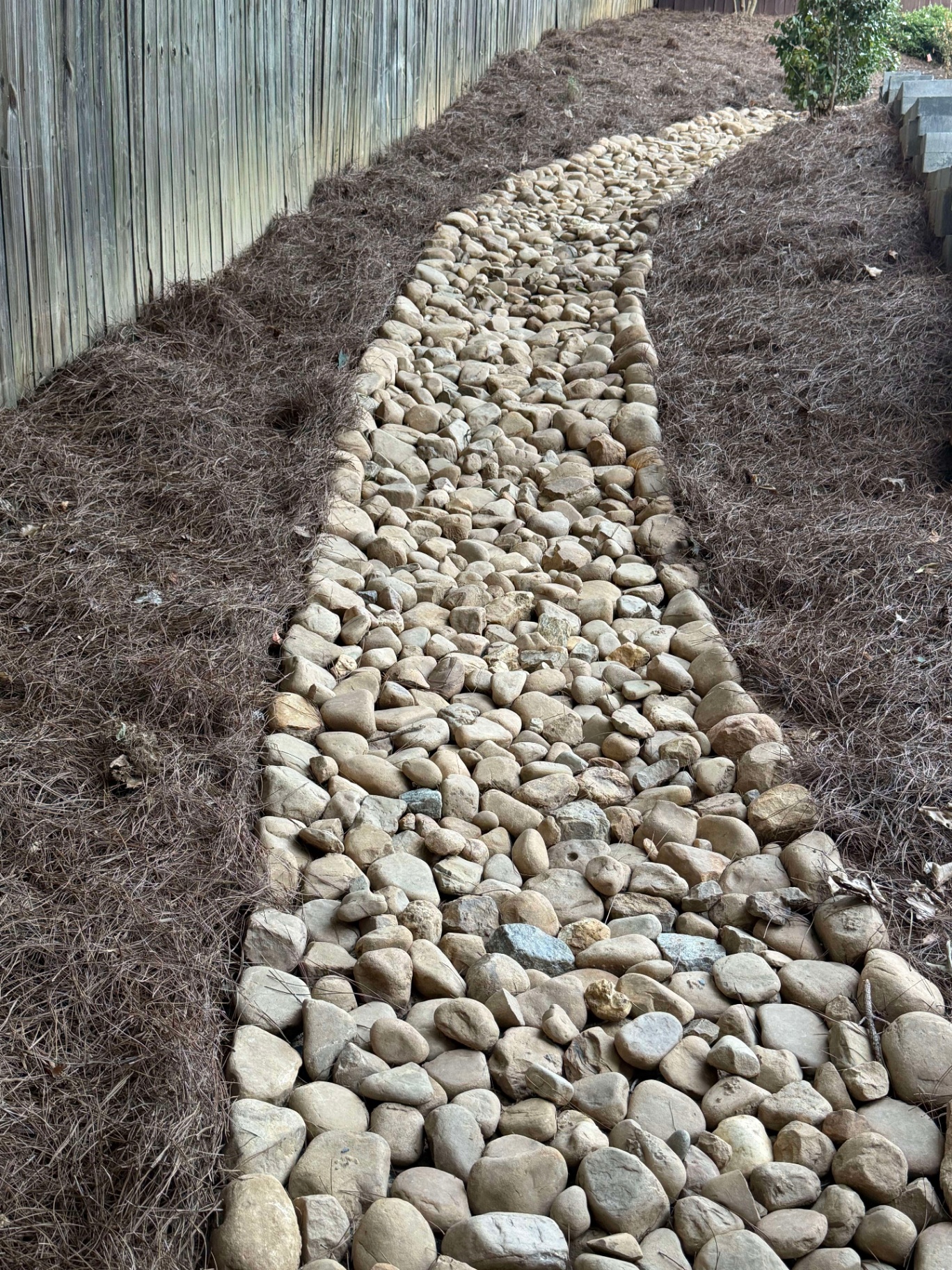 Rock Drainage Channel